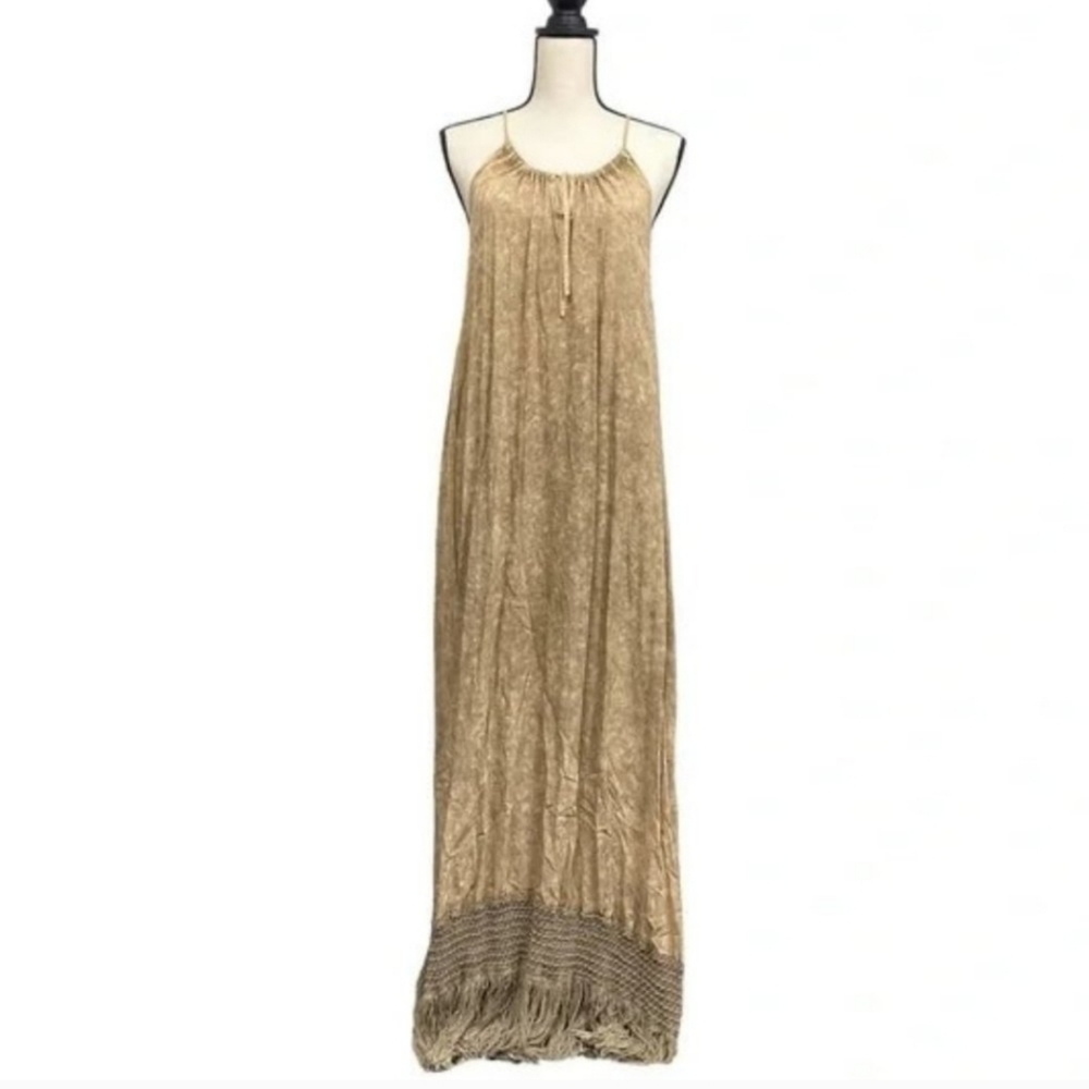 EUC BOHO TIE DYE MAXI FRINGE BOTTOM
